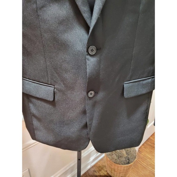 Donatelli Men's Solid Black Single Breasted Blazer Size 46 - Picture 5 of 11